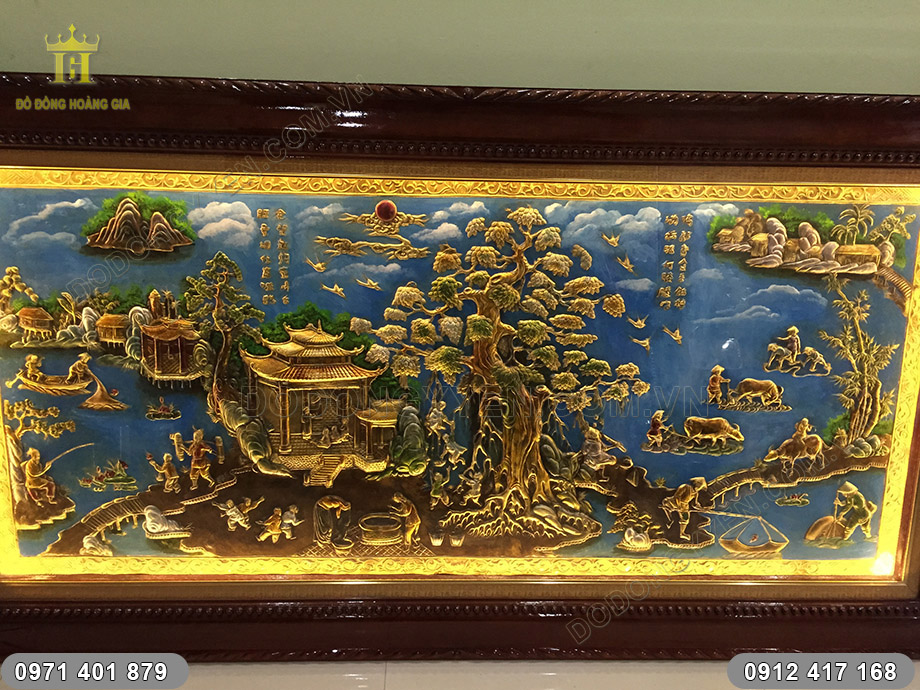 tranh đồng quê vẽ sơn dầu
